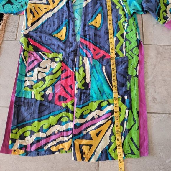 Vintage Stewart Sport silk  top cardigan size S,M.L - Picture 5 of 7